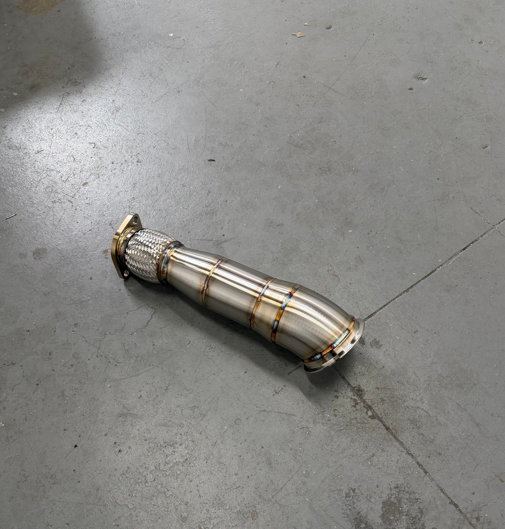 FAF Race High-Flow Catted Downpipe  (OEM Turbo & OEM Location Fitment) Gen 4 Toyota Tacoma • Gen 6 Toyota 4Runner • Gen 7 Toyota Land Cruiser