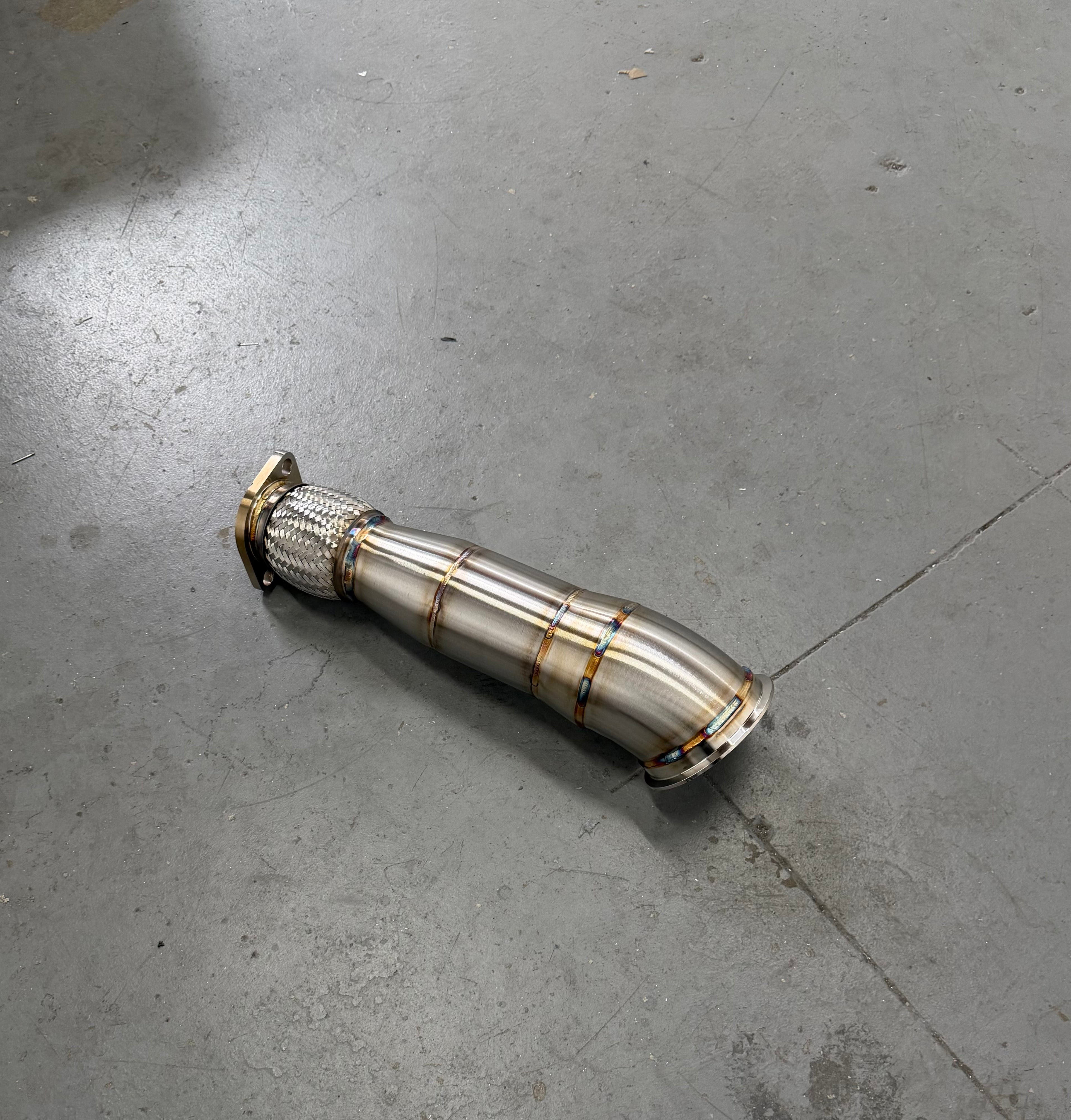 FAF Race High-Flow Catted Downpipe  (OEM Turbo & OEM Location Fitment) Gen 4 Toyota Tacoma • Gen 6 Toyota 4Runner • Gen 7 Toyota Land Cruiser