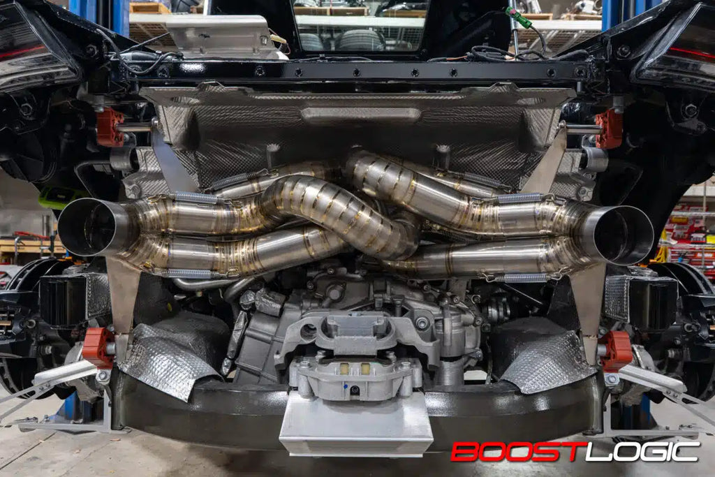 Boost Logic Huracan Performante, EVO, STO, Sterrato, Technica Titanium exhaust