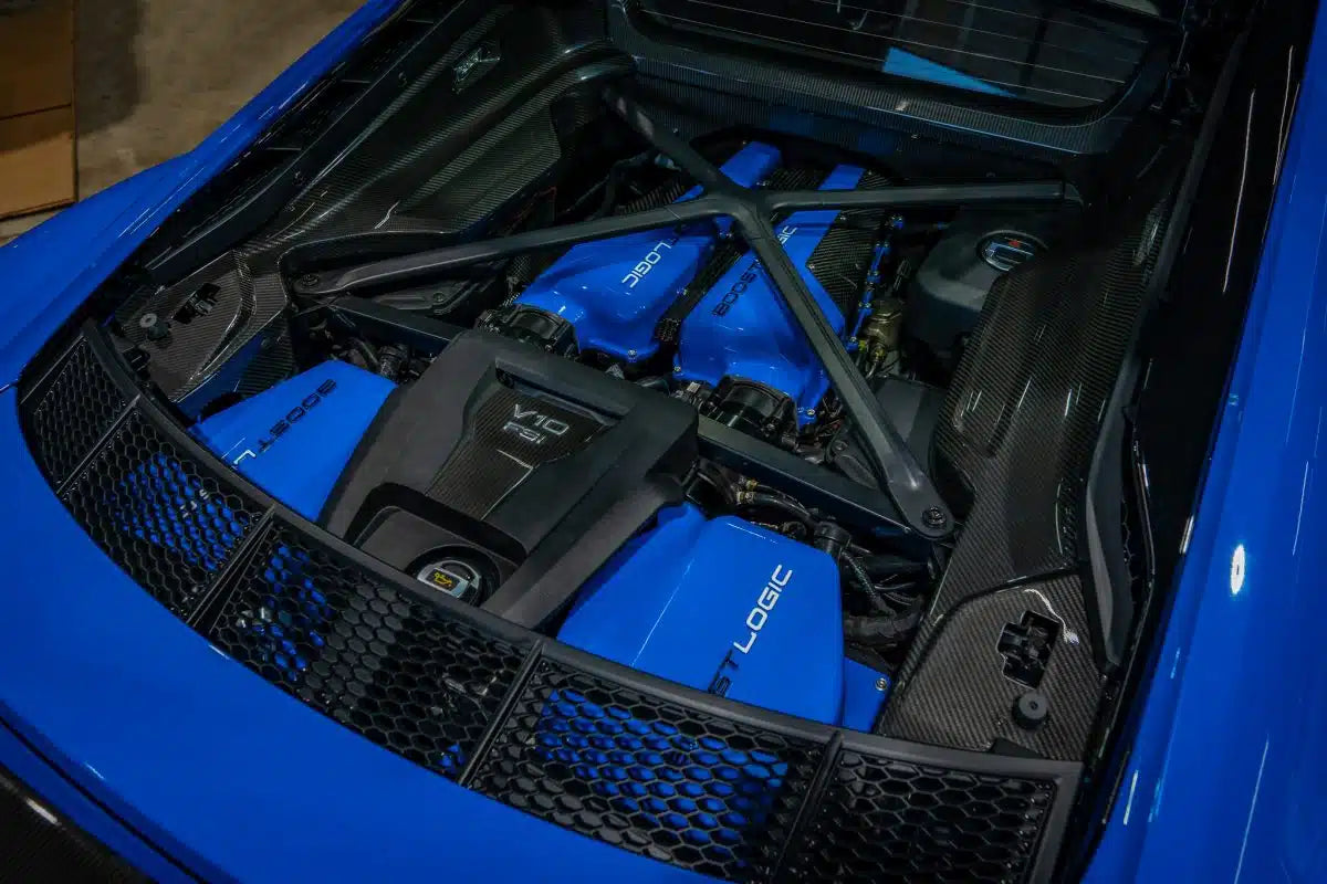 Boost Logic Audi R8/Lamborghini Huracan Billet and Carbon Fiber Intake Manifold