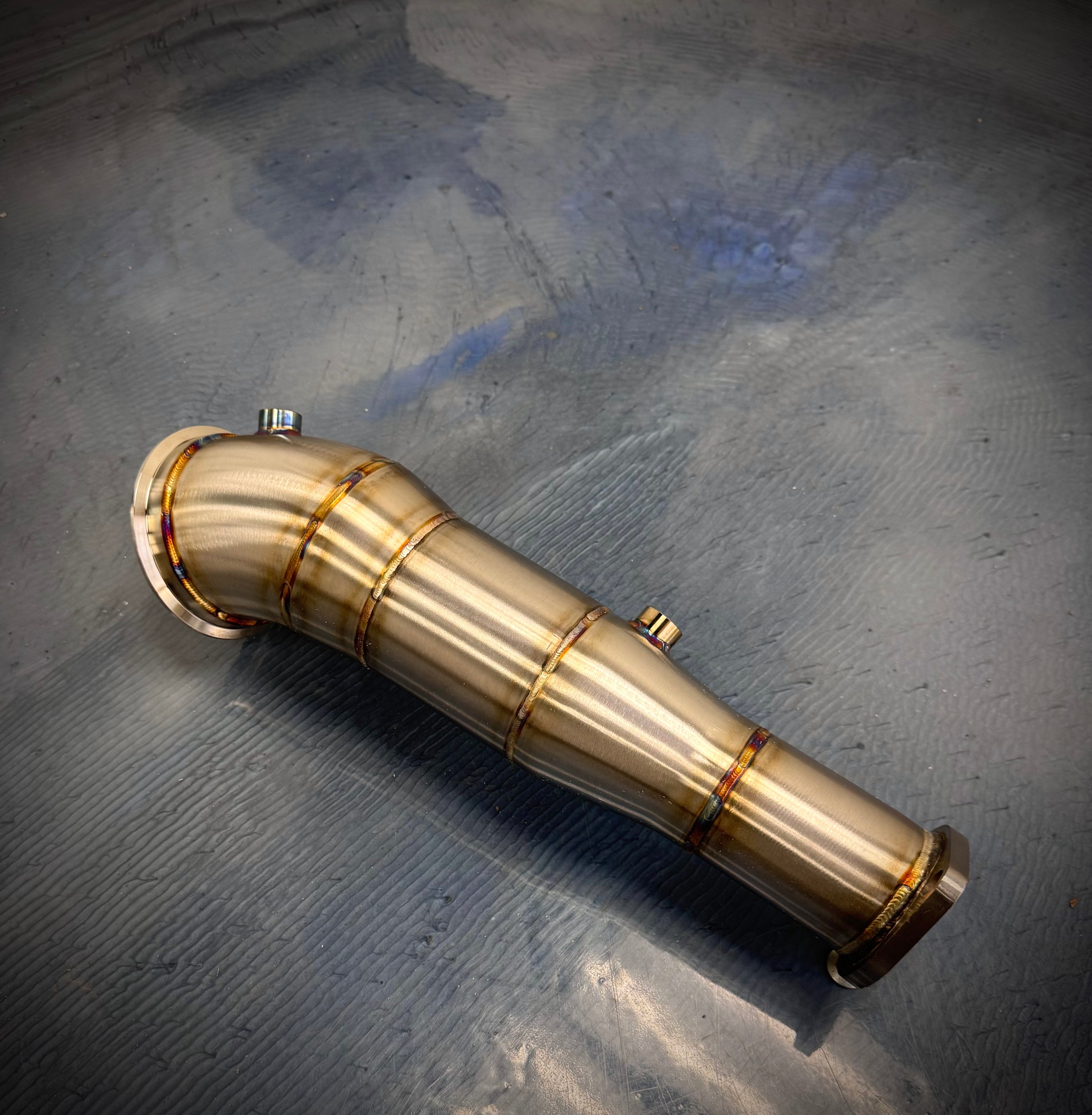 FAF Race High-Flow Catted Downpipe  (OEM Turbo & OEM Location Fitment) Gen 4 Toyota Tacoma • Gen 6 Toyota 4Runner • Gen 7 Toyota Land Cruiser