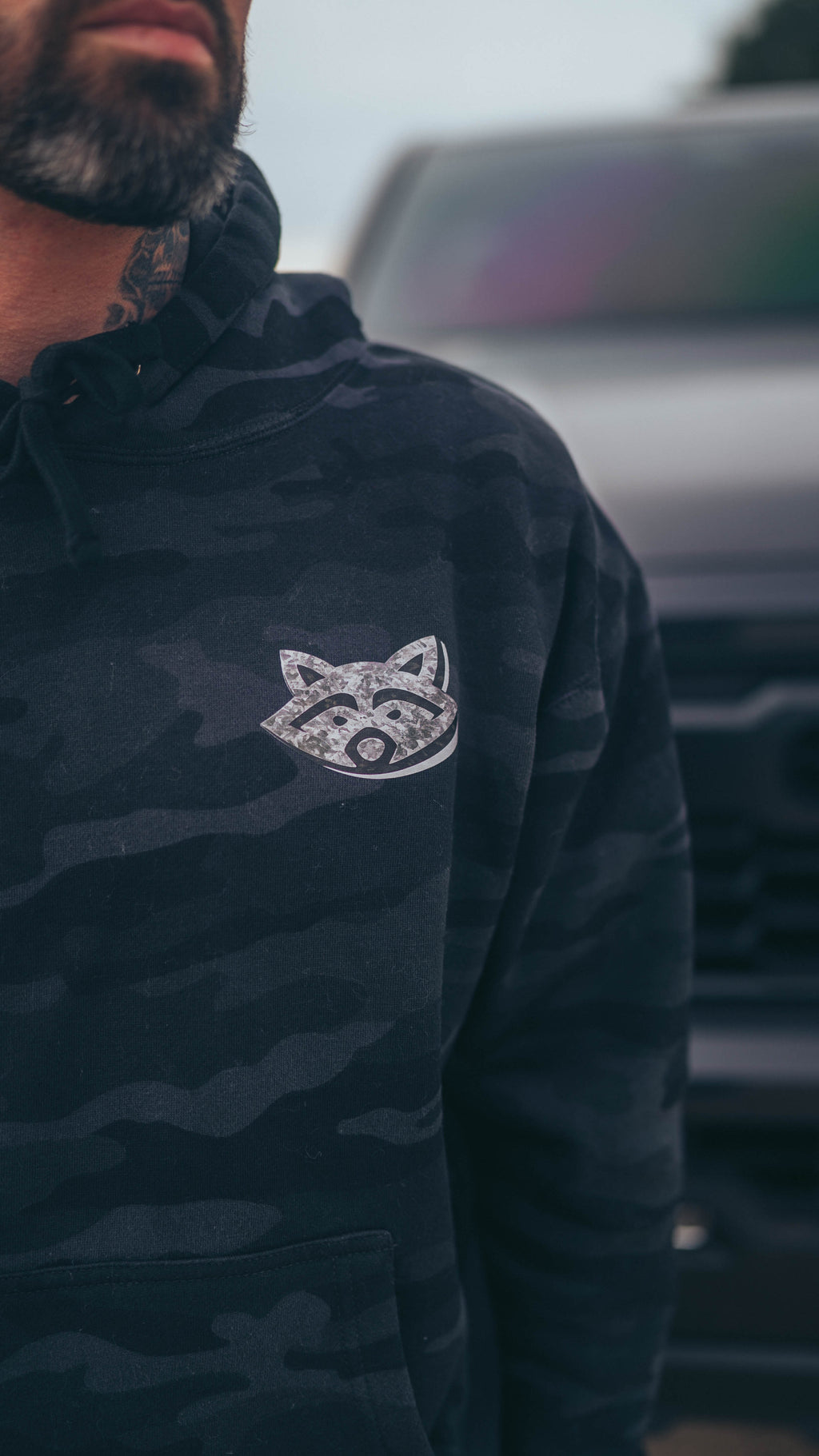 FAF OFF-ROAD TRD BLACK CAMOUFLAGE HOODIE