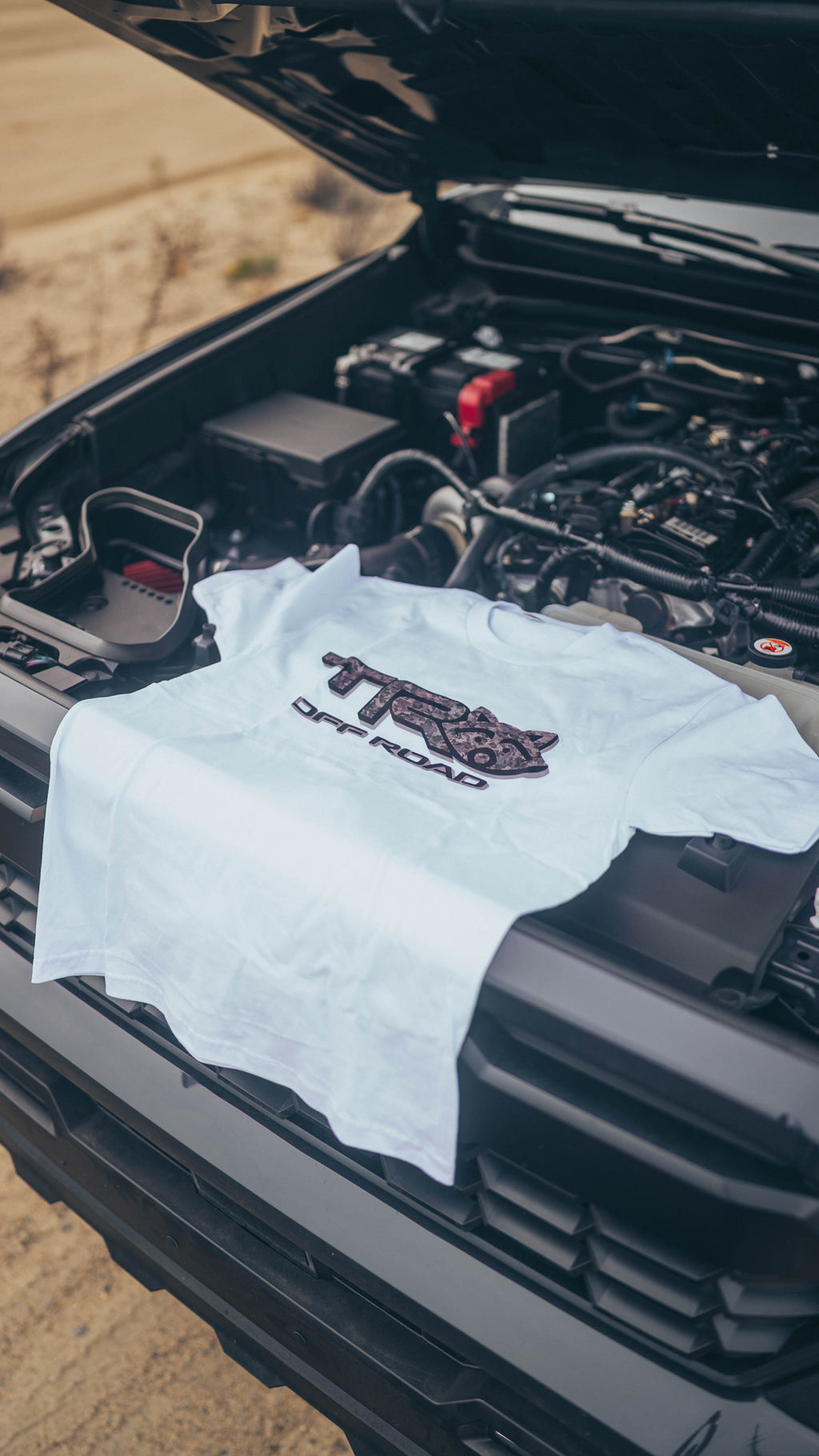 FAF OFF-ROAD TRD T-SHIRT IN WHITE
